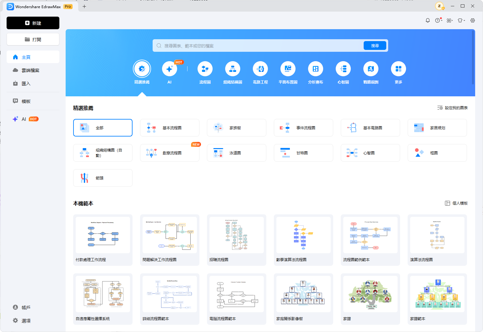BPMN-EdrawMax搜尋流程圖範本
