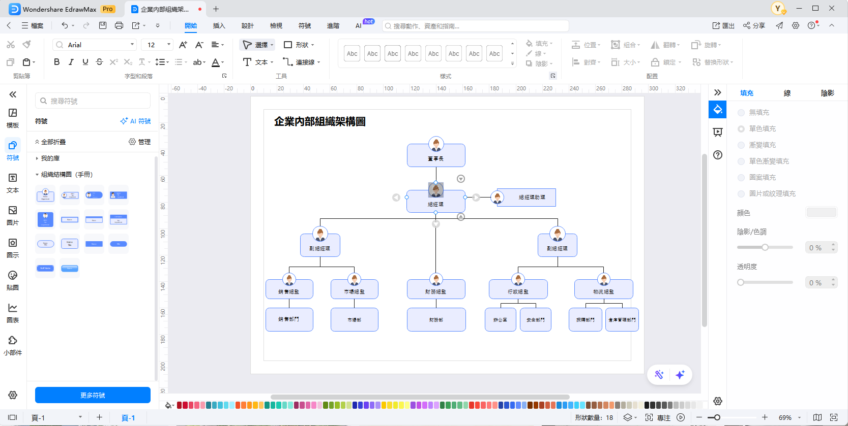 組織圖製作工具-EdrawMax特色2