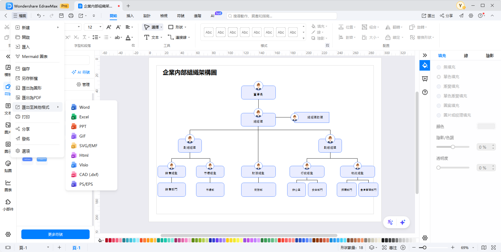 組織圖製作工具-EdrawMax特色3