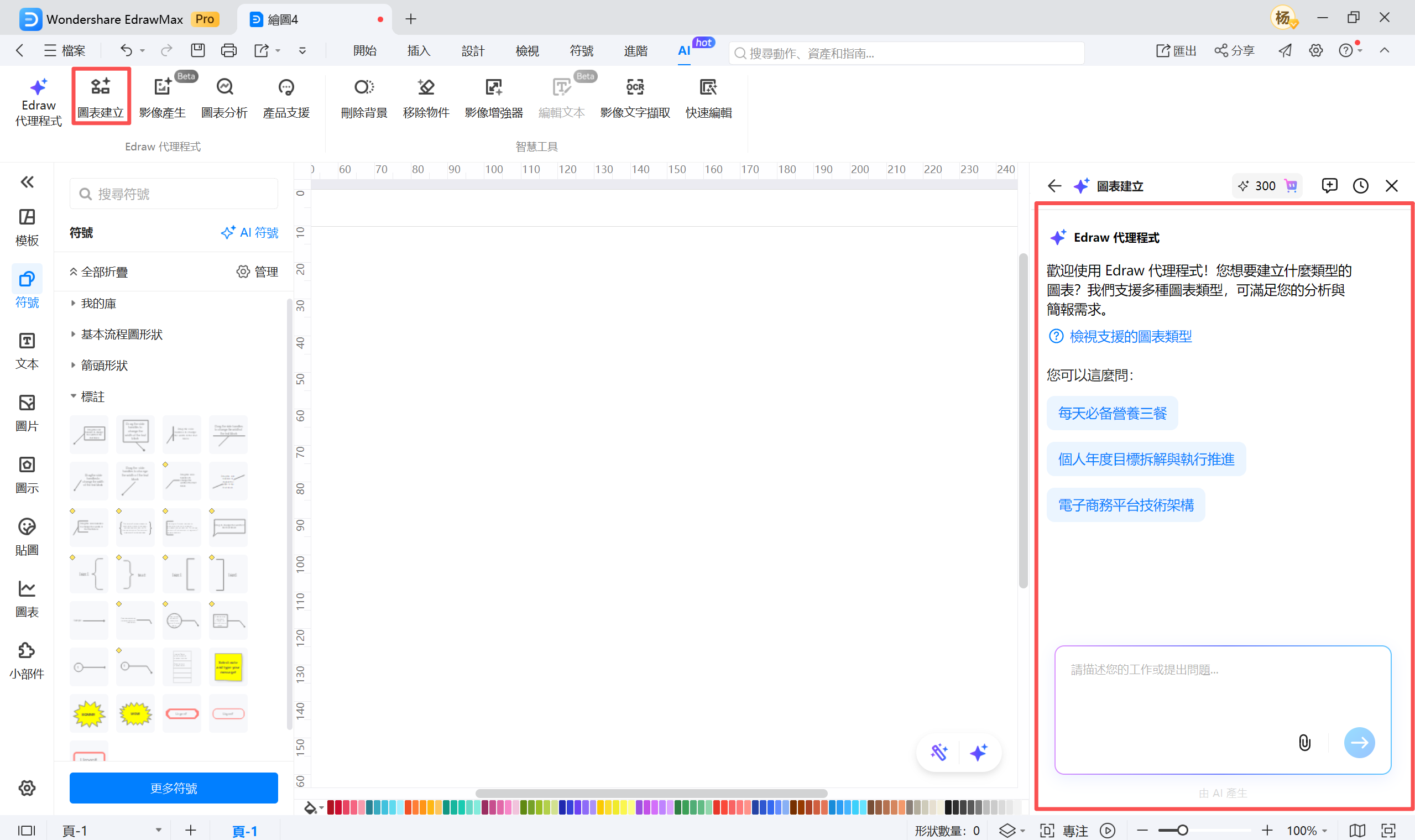 流程圖製作-AI生成結果預覽
