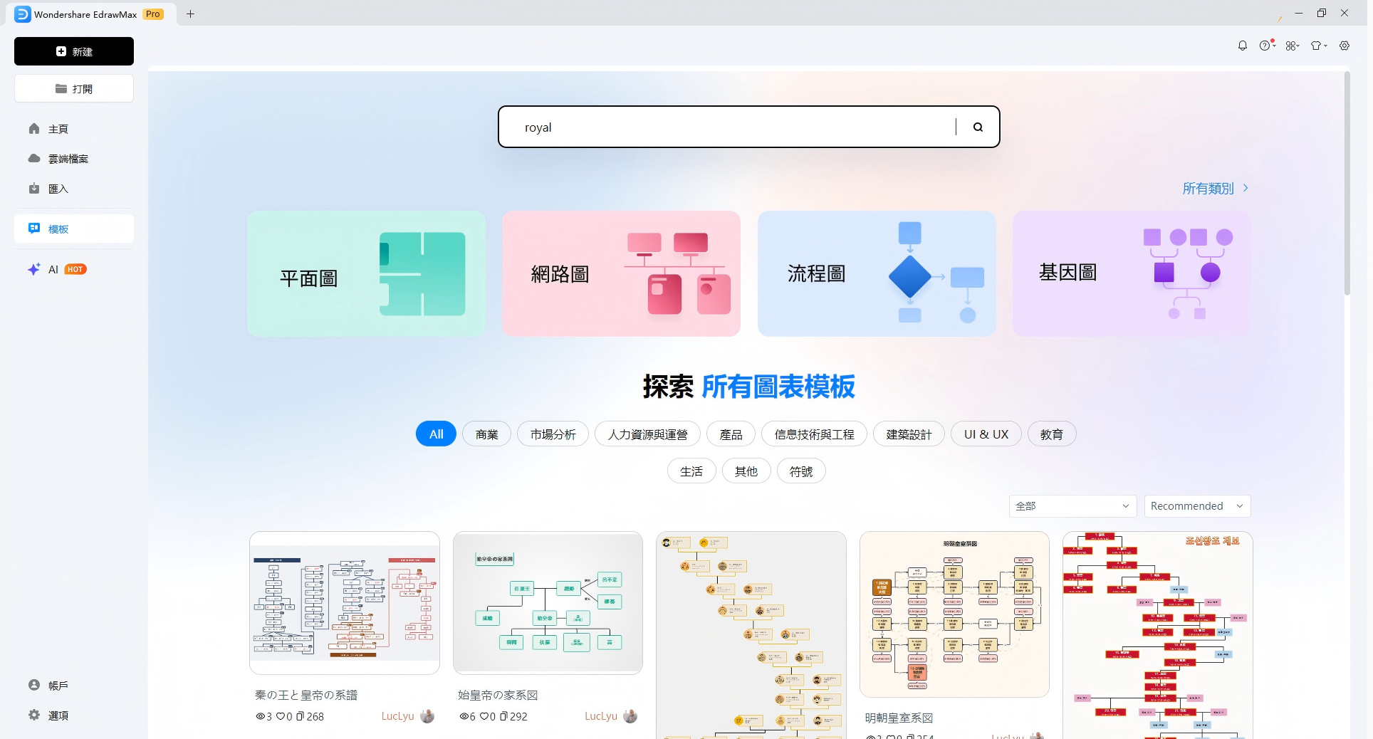 家族樹-搜尋範本
