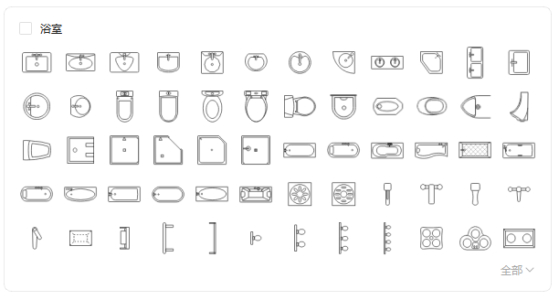 建築圖符號-住宅設備