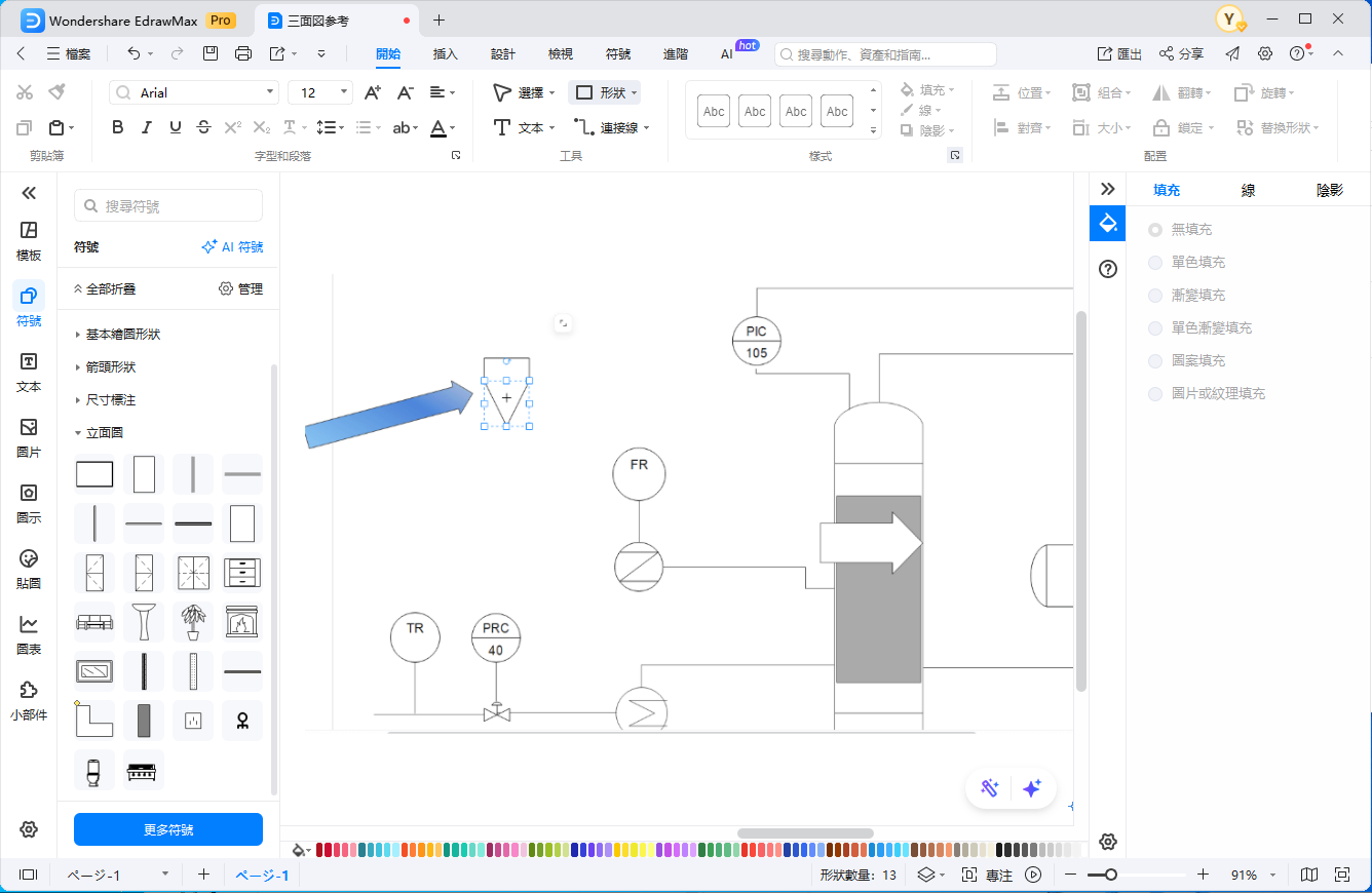 三視圖-特色2-豐富範本