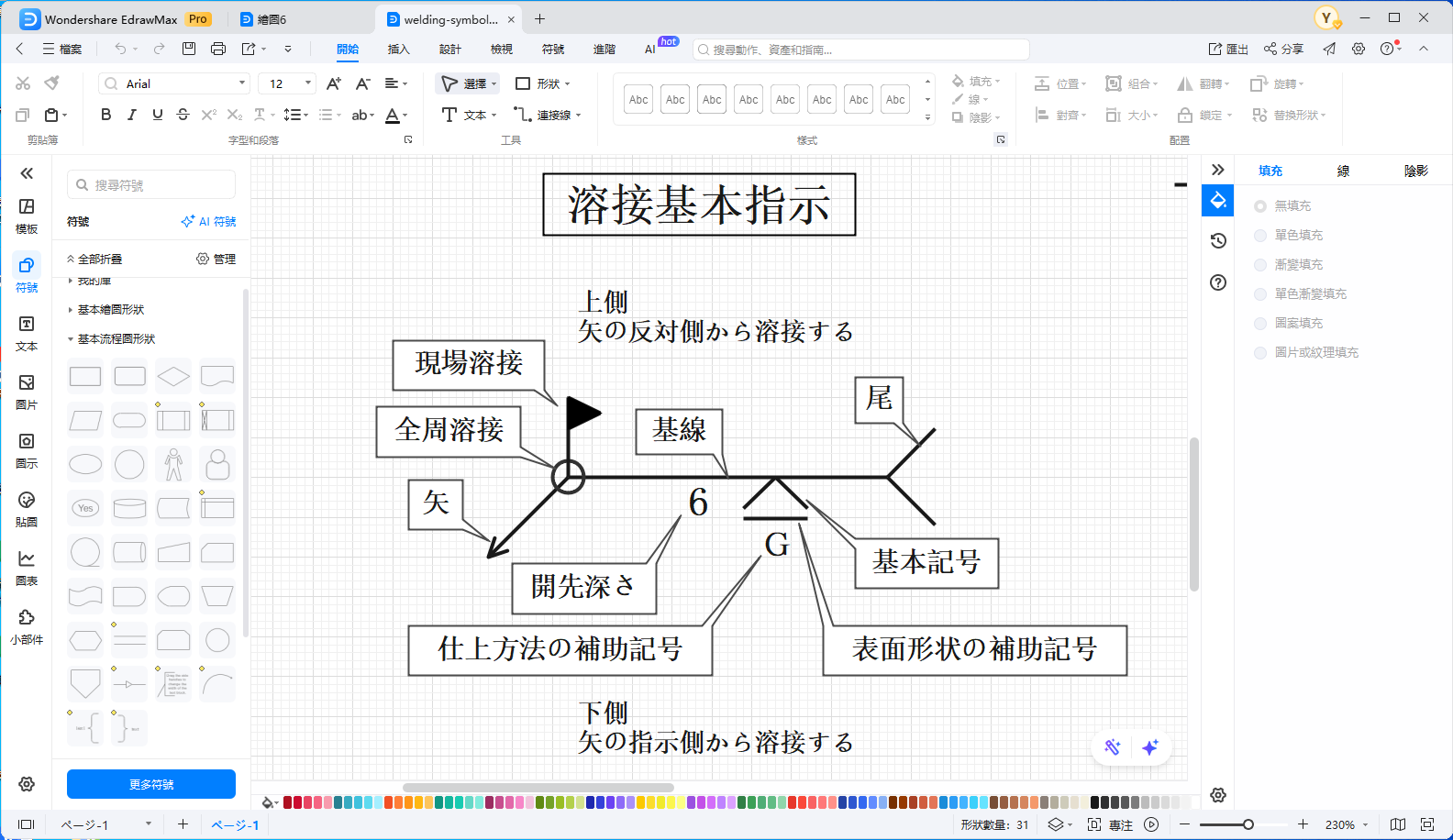 焊接符號-繪製焊接圖面的實用工具