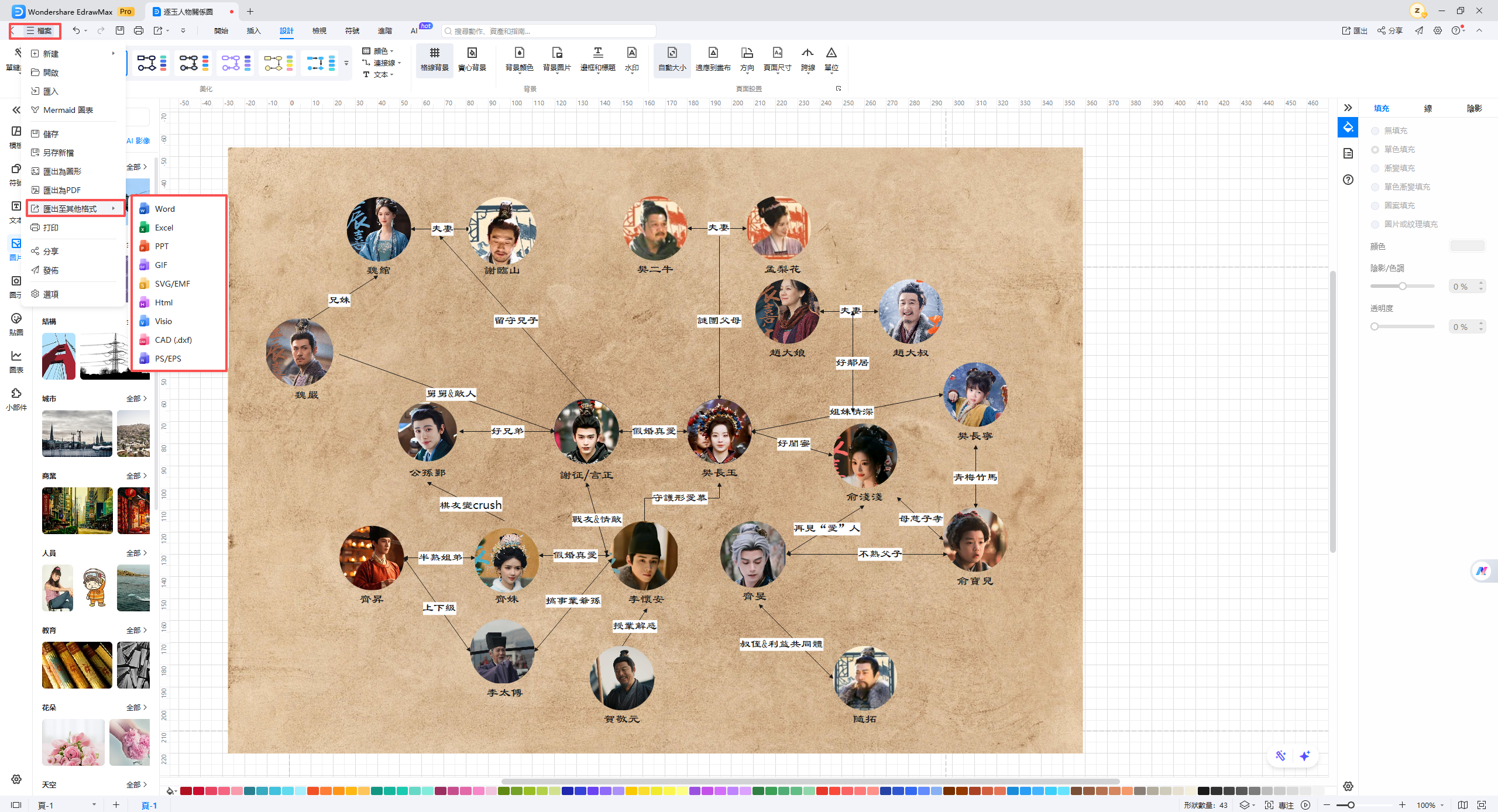 逐玉-EdrawMax匯出分享