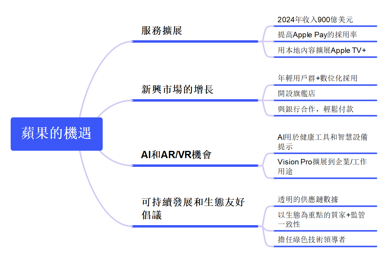 蘋果公司 SWOT 分析-apple opportunities overview