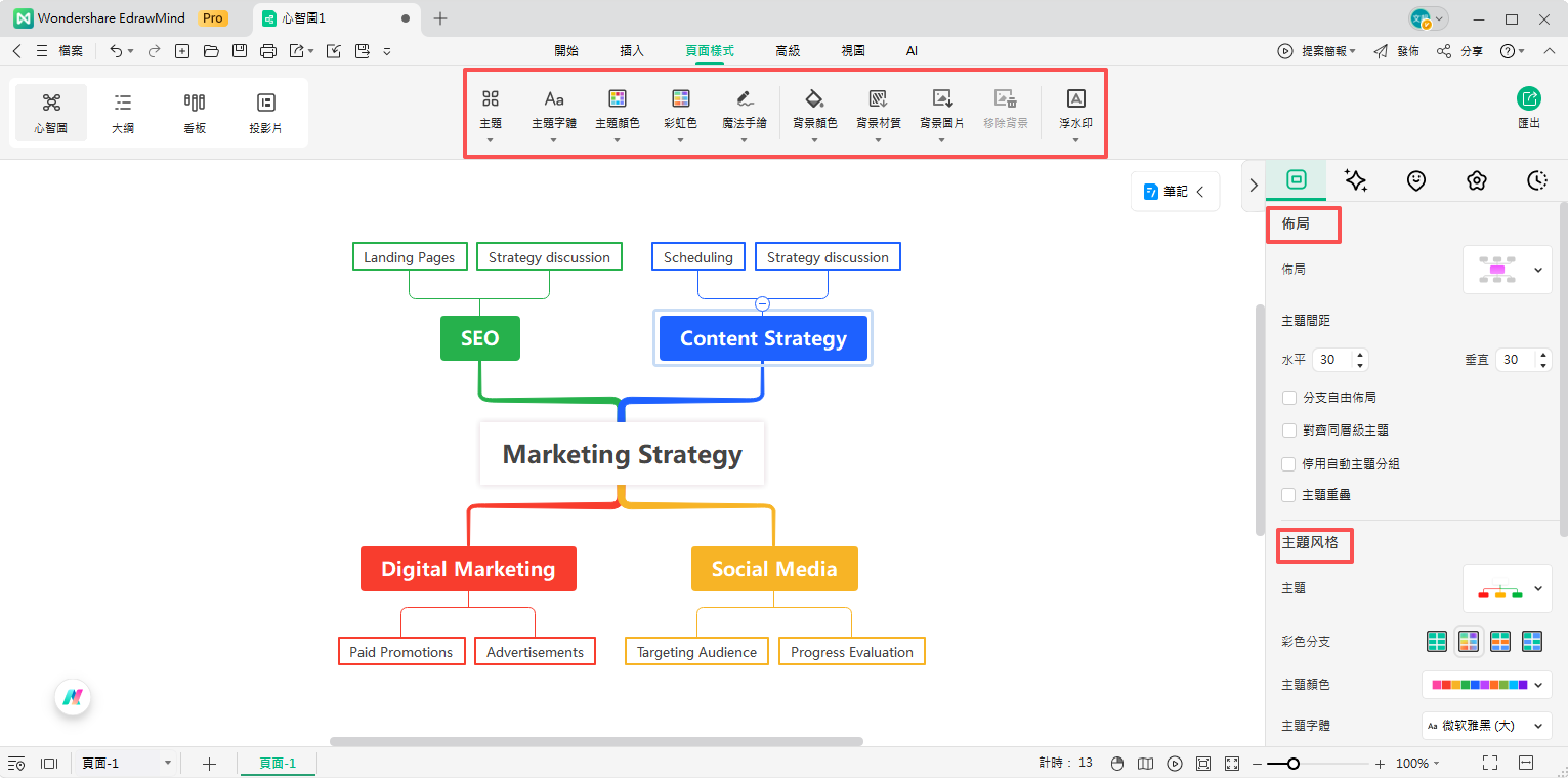 心智圖製作-步驟4