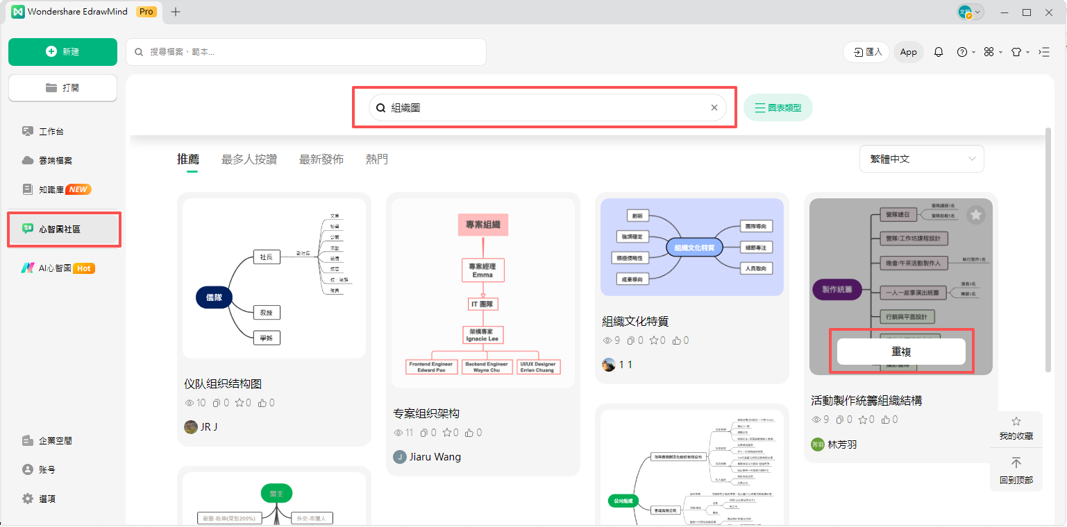 大型飯店組織圖-複製範本
