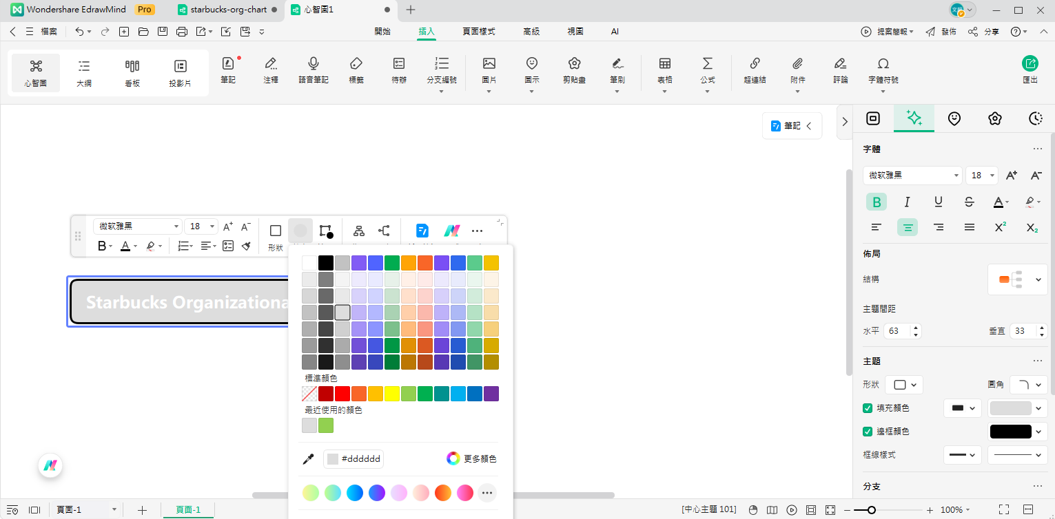 星巴克組織架構-自訂構件