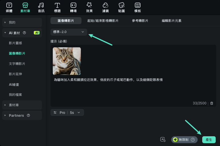 啟用 標準 2.0 模式