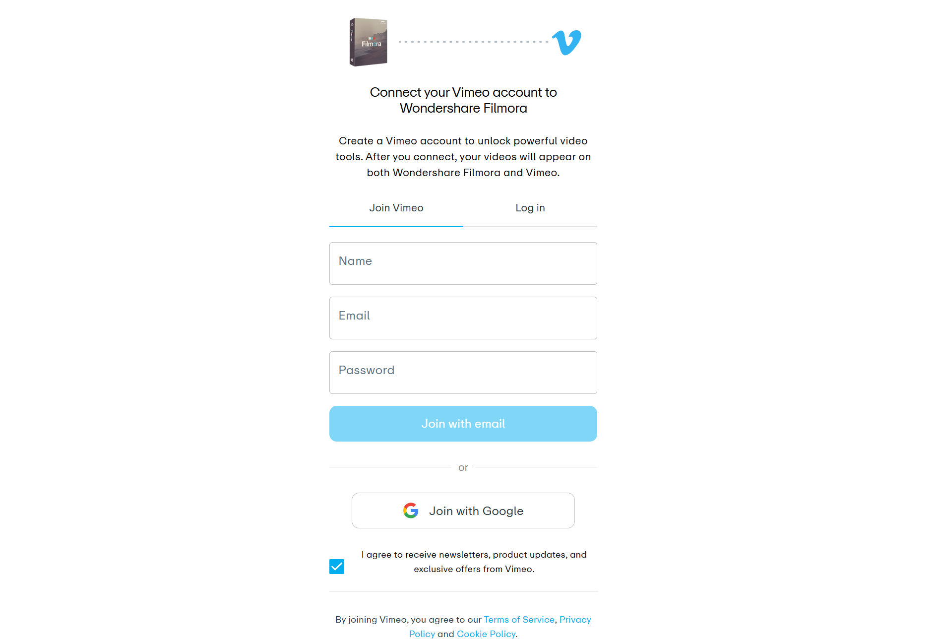 Vimeo 授權存取