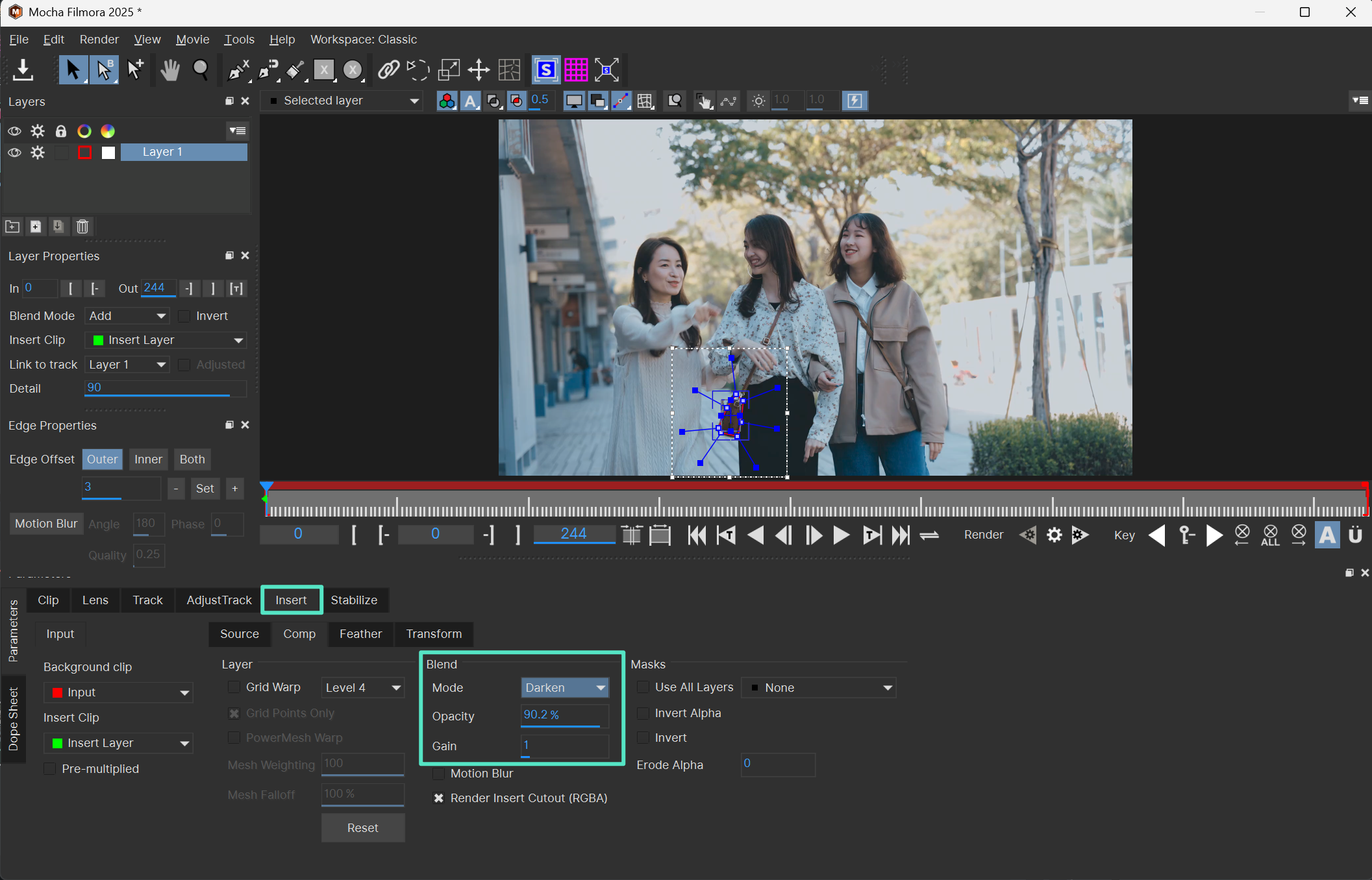 進入插入模組於 Filmora 中