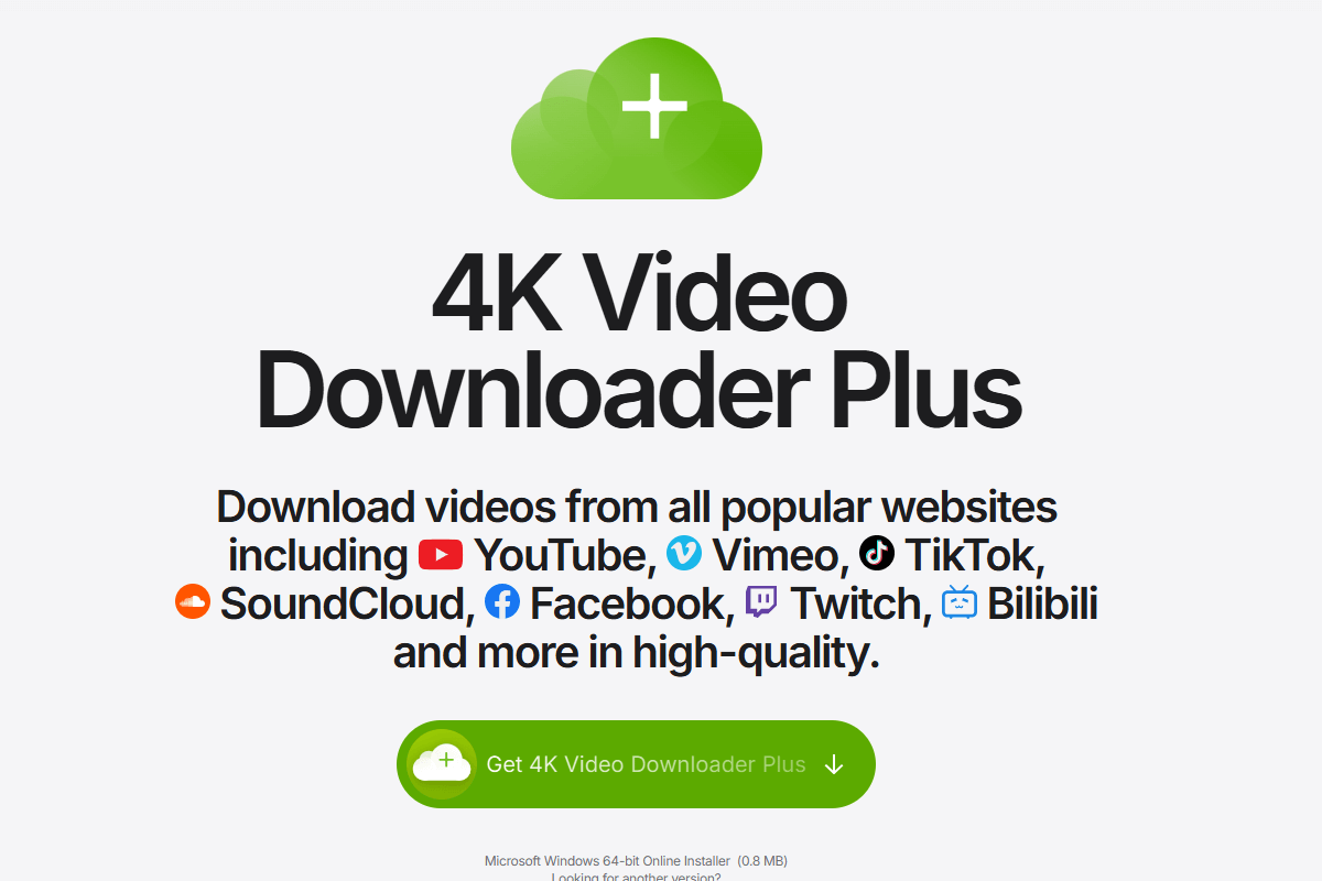 桌面下載器：4K Video Downloader