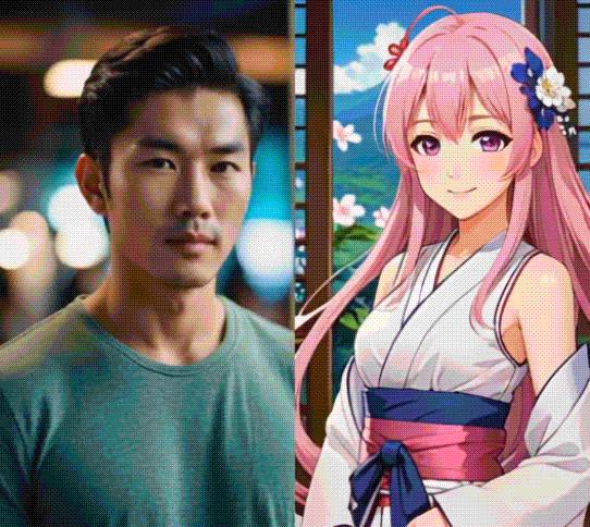 虛擬女友 AI Waifu 接吻動畫