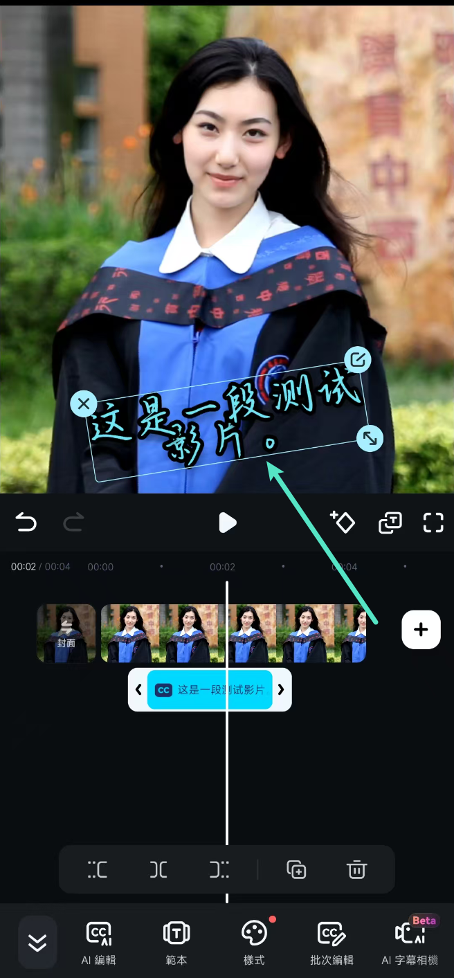 preview the generated captions