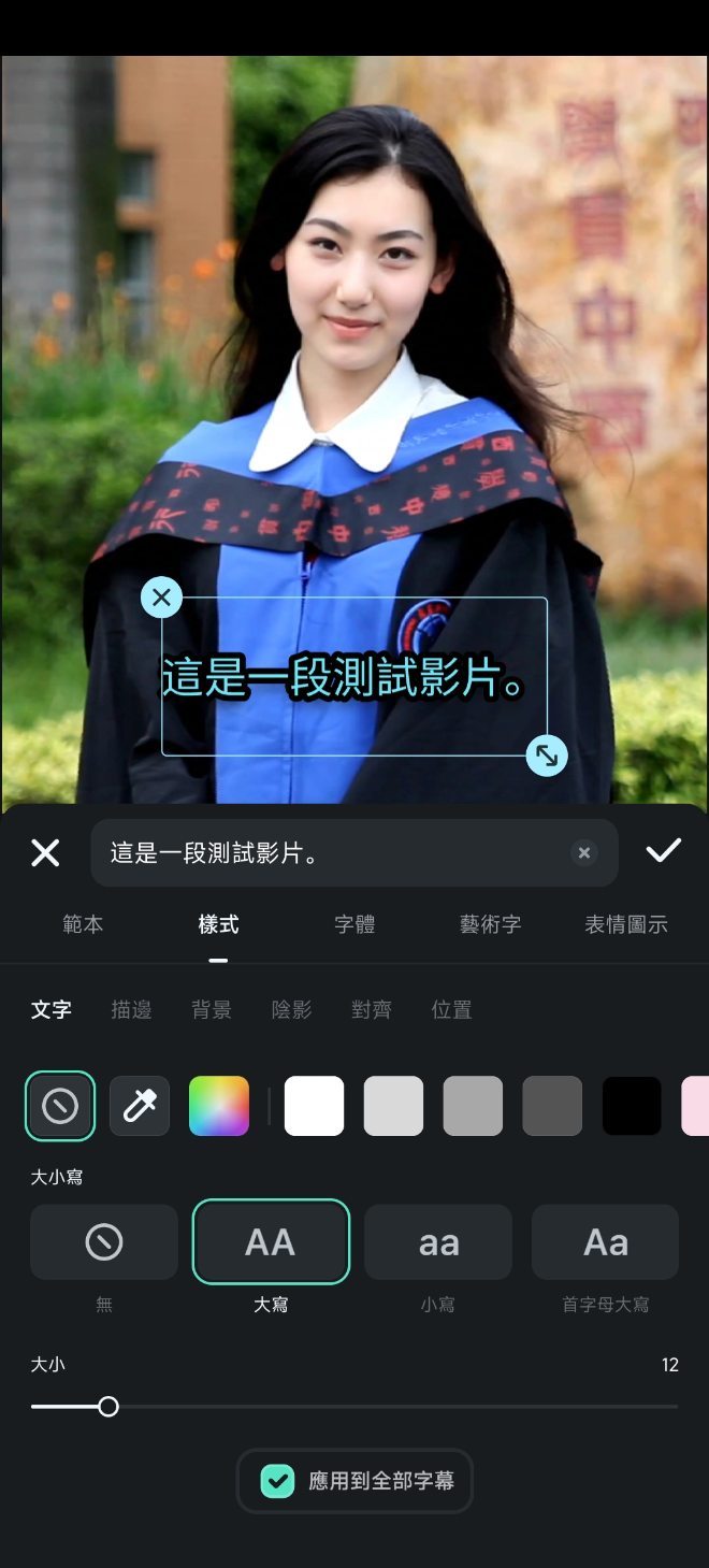 調整字幕位置與樣式