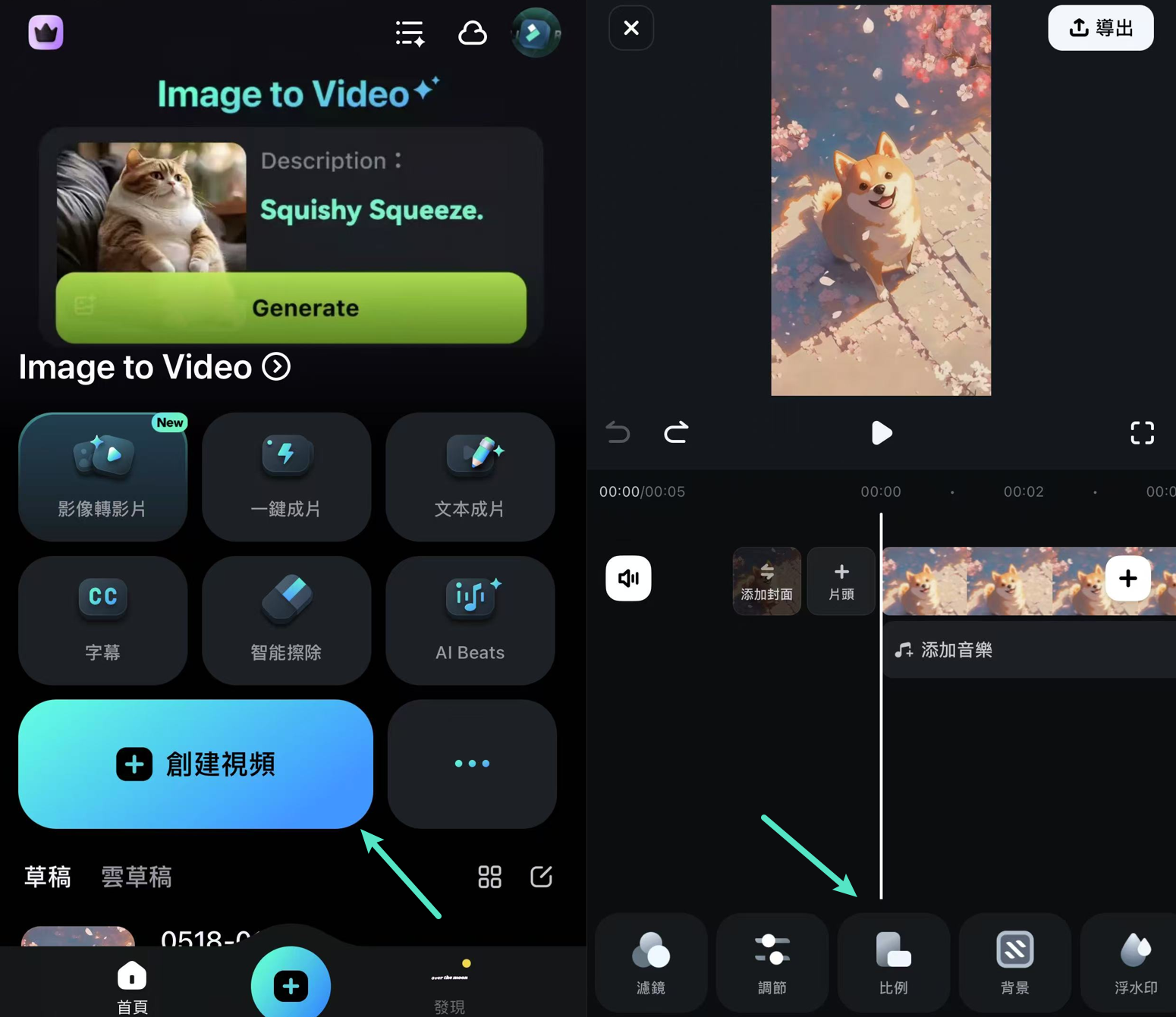 開啟 App 中的縮放功能