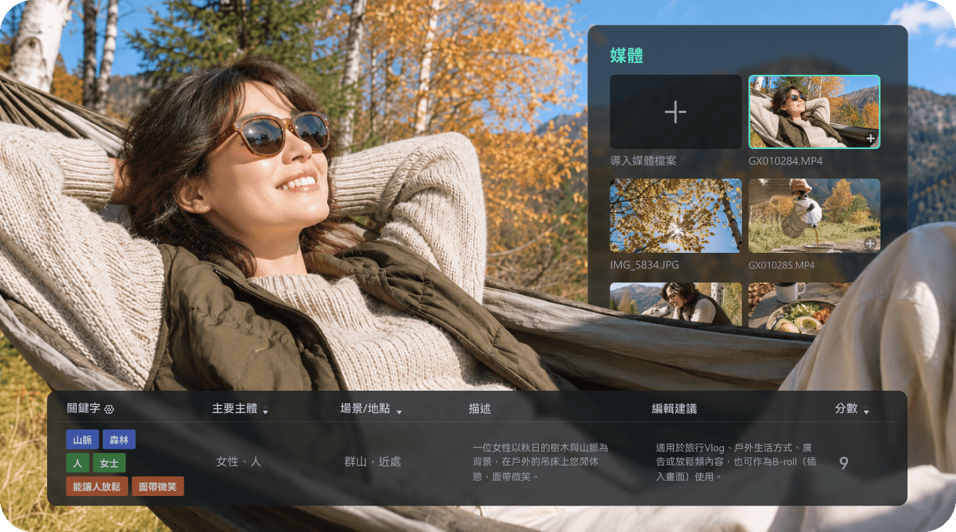 使用 AI 快速分析影片與圖片