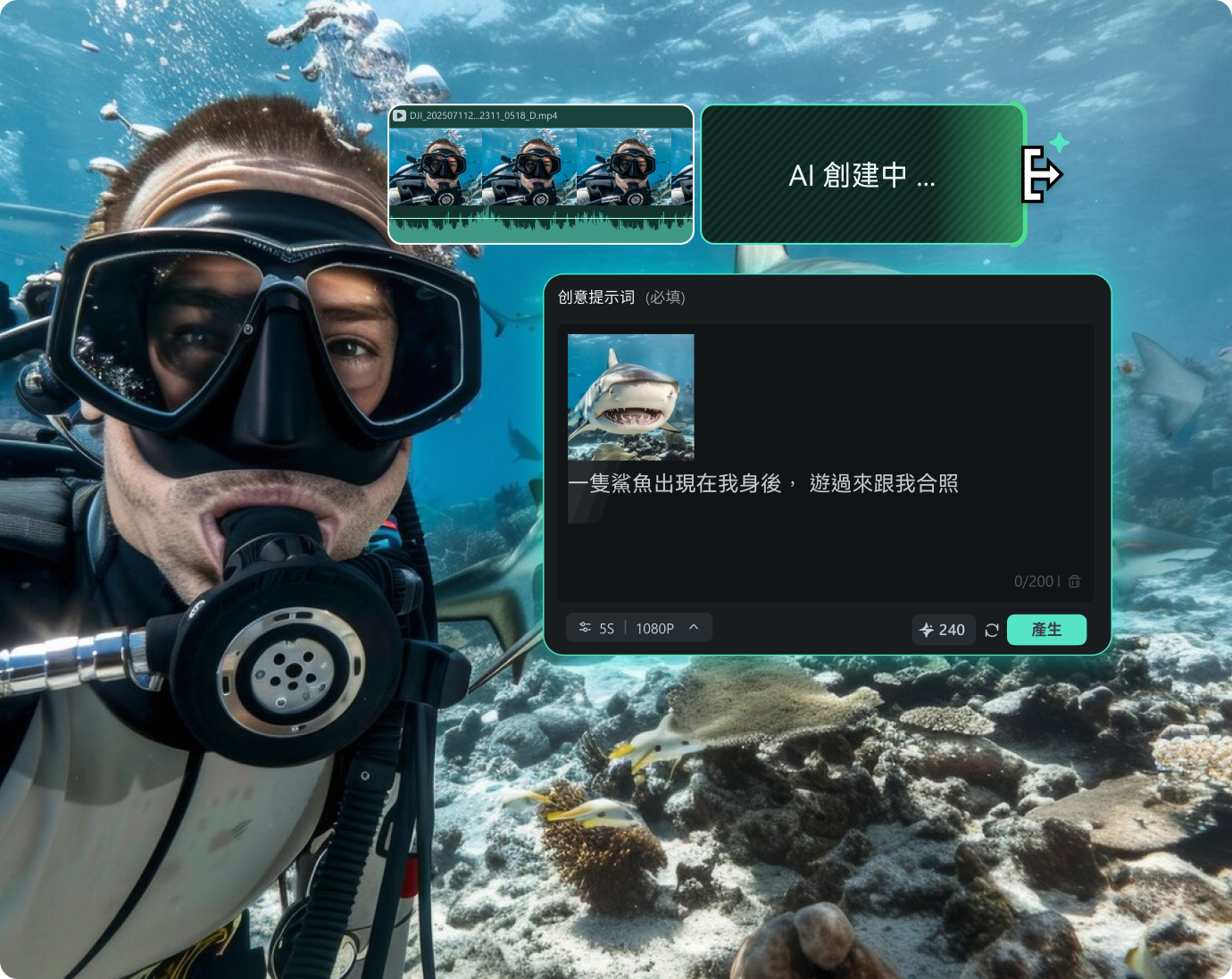 直覺操作 ai 影片延長